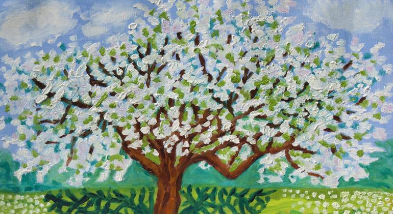 Original Tree Painting by Irina Afonskaya