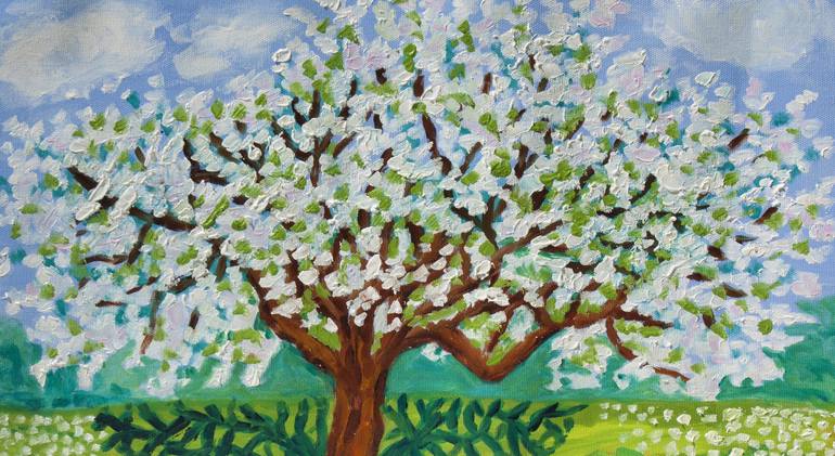 Original Fine Art Tree Painting by Irina Afonskaya