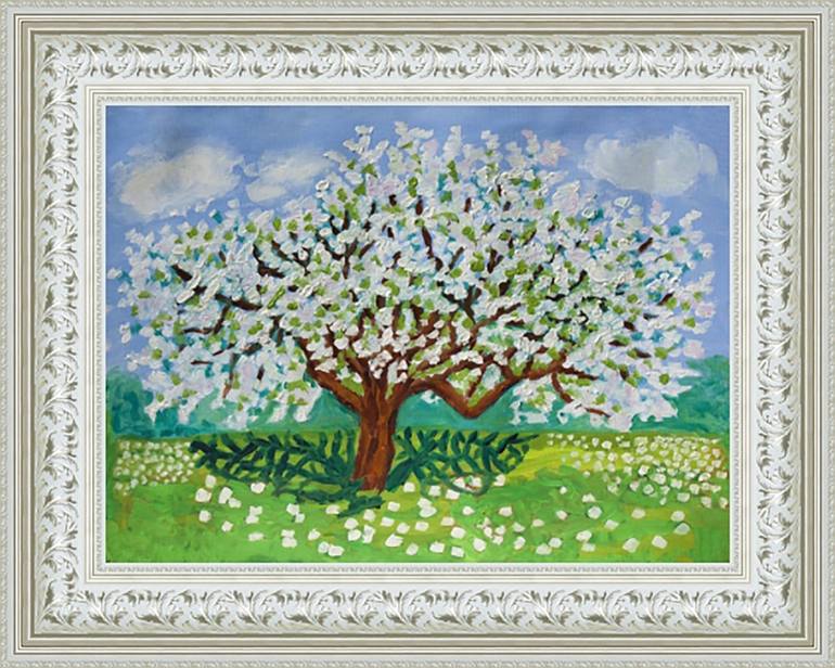 Original Fine Art Tree Painting by Irina Afonskaya