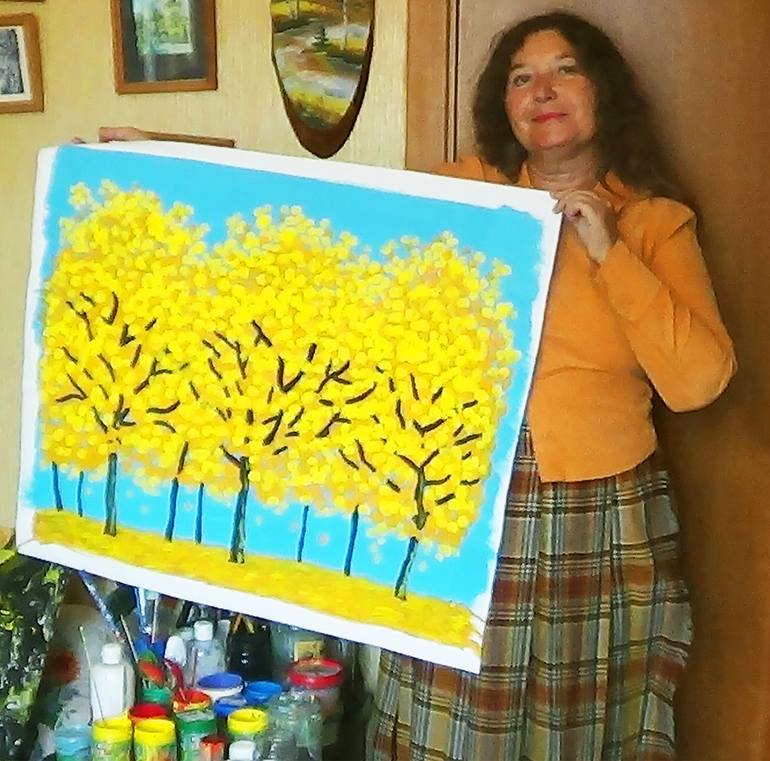 Original Fine Art Seasons Painting by Irina Afonskaya