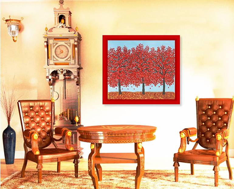 Original Fine Art Seasons Painting by Irina Afonskaya