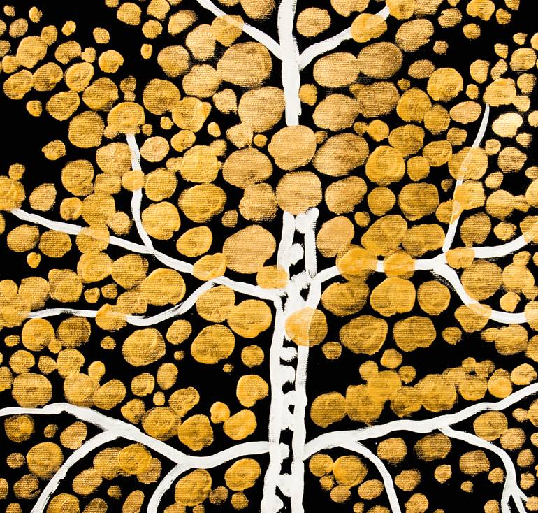 Original Art Deco Landscape Painting by Irina Afonskaya