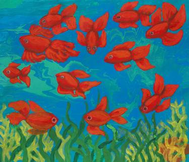 Original Fine Art Fish Paintings by Irina Afonskaya