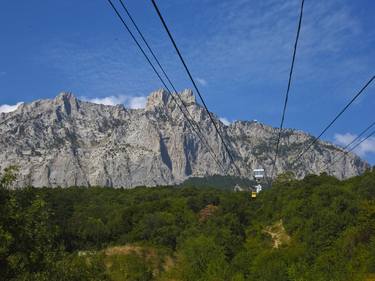 Cabelway on St. Peter's hill, Crimea thumb