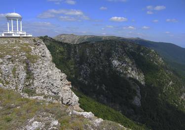 Pavilion of wind on top of hill, Crimea thumb