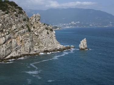 Seascape  with rocks, Crimea thumb