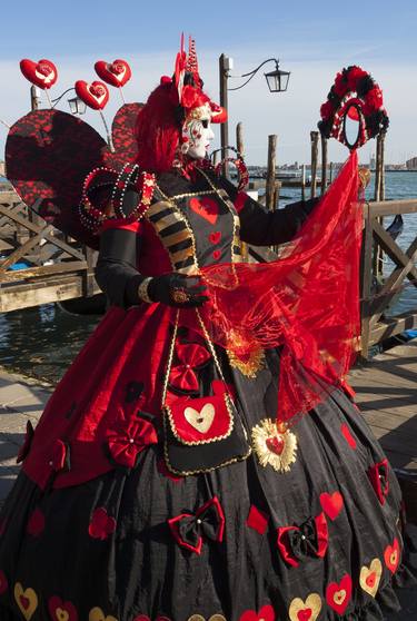 Woman in carnival costume and mask on Venice carnival thumb