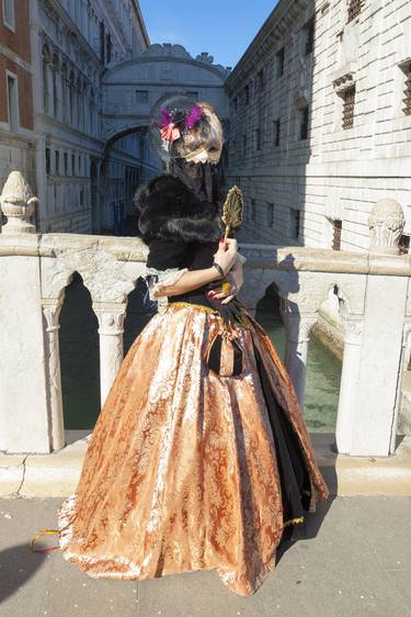 Woman in carnival costume on Venice carnival thumb