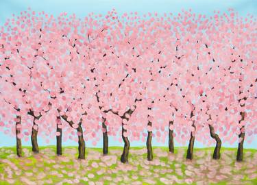 Pink spring trees thumb