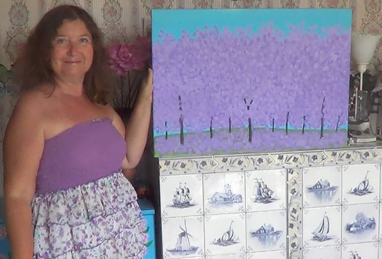 Original Romanticism Landscape Painting by Irina Afonskaya