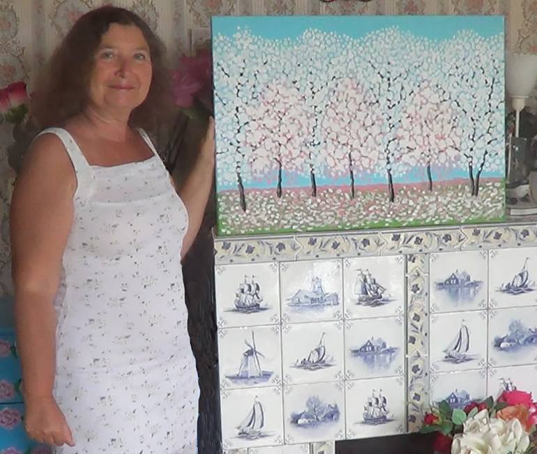 Original Romanticism Landscape Painting by Irina Afonskaya