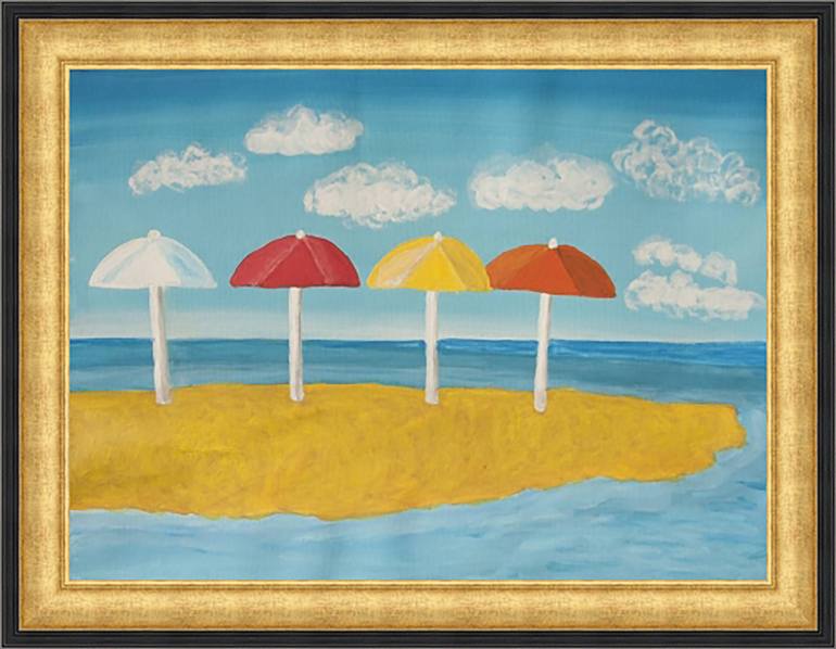 Original Realism Beach Painting by Irina Afonskaya