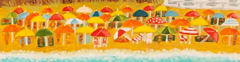 Original Realism Beach Painting by Irina Afonskaya