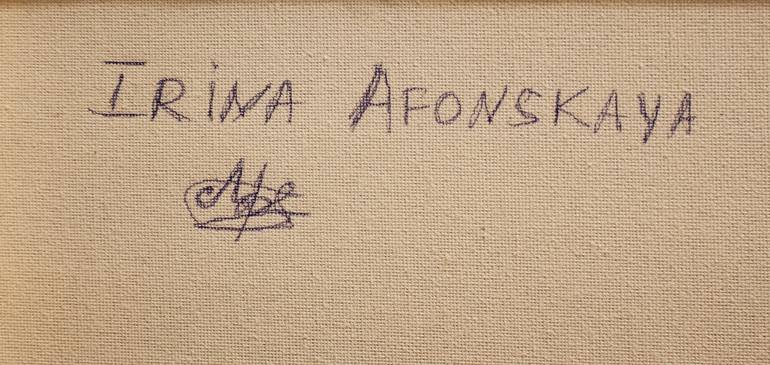 Original Art Deco Floral Painting by Irina Afonskaya