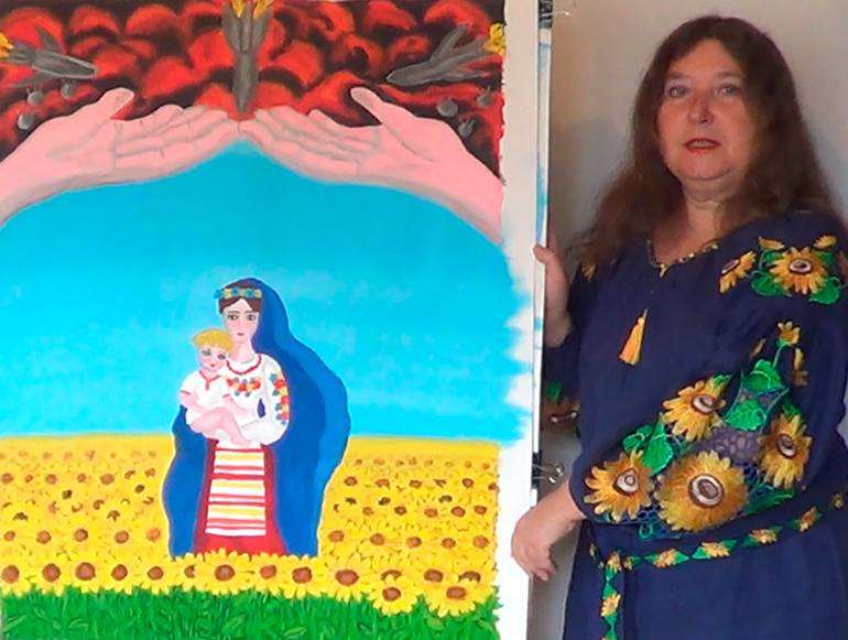 Original Conceptual Women Painting by Irina Afonskaya