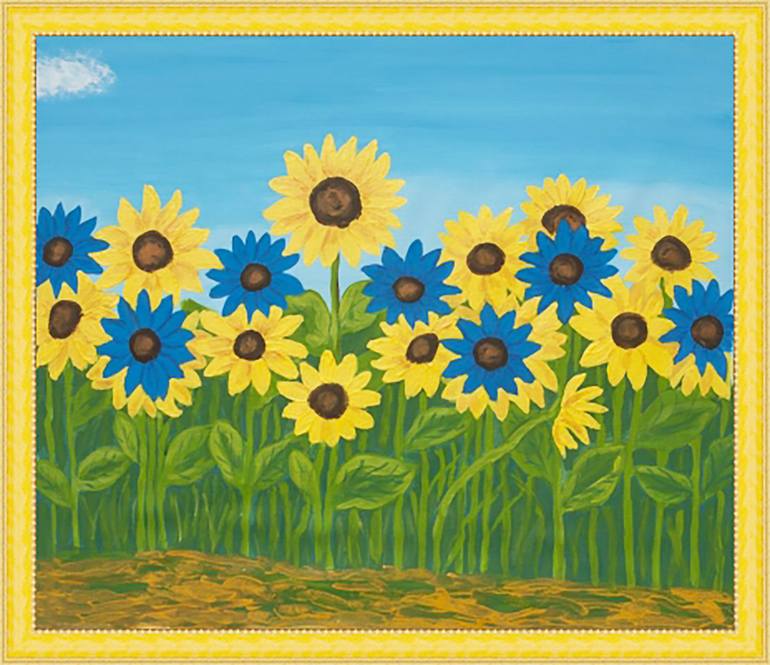 Original Conceptual Floral Painting by Irina Afonskaya