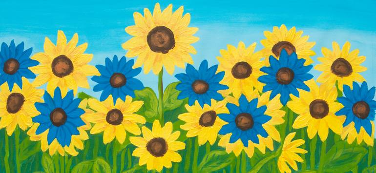 Original Conceptual Floral Painting by Irina Afonskaya