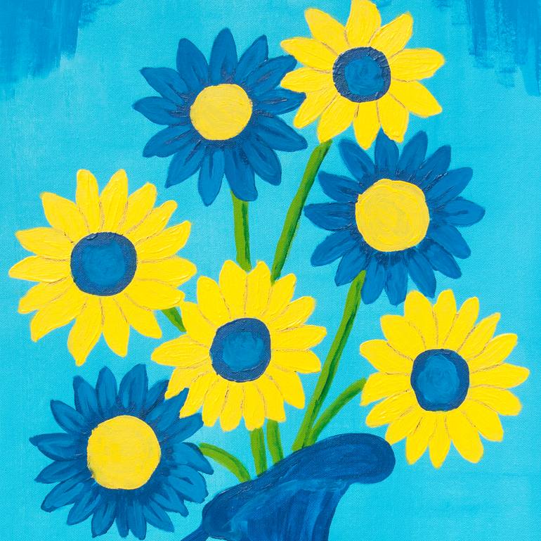 Original Conceptual Floral Painting by Irina Afonskaya