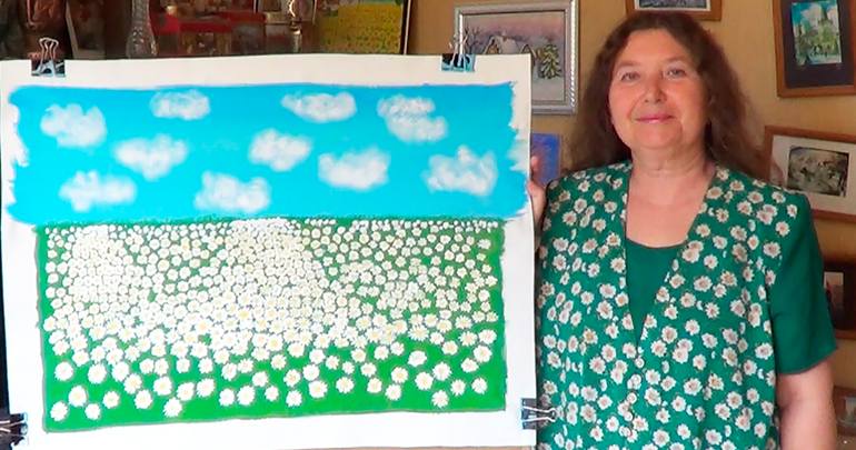 Original Contemporary Floral Painting by Irina Afonskaya