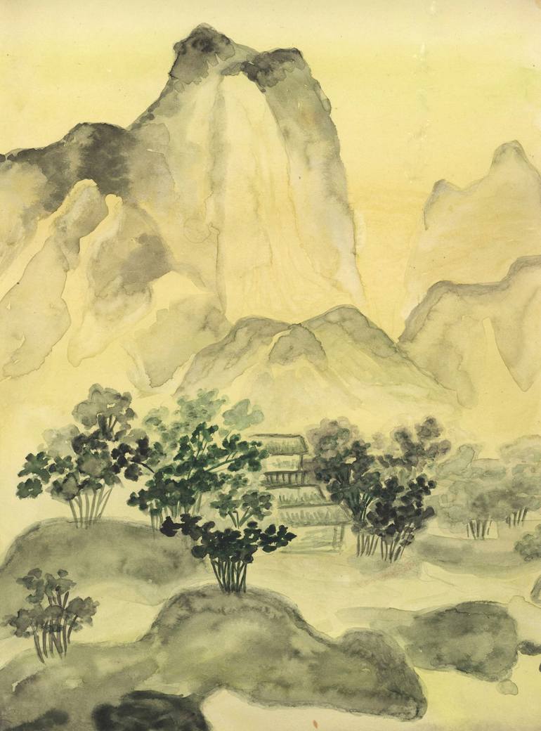 China landscape grey