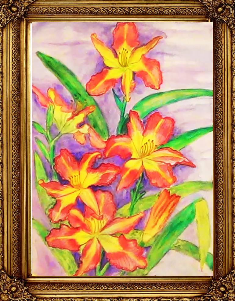 Original Floral Painting by Irina Afonskaya