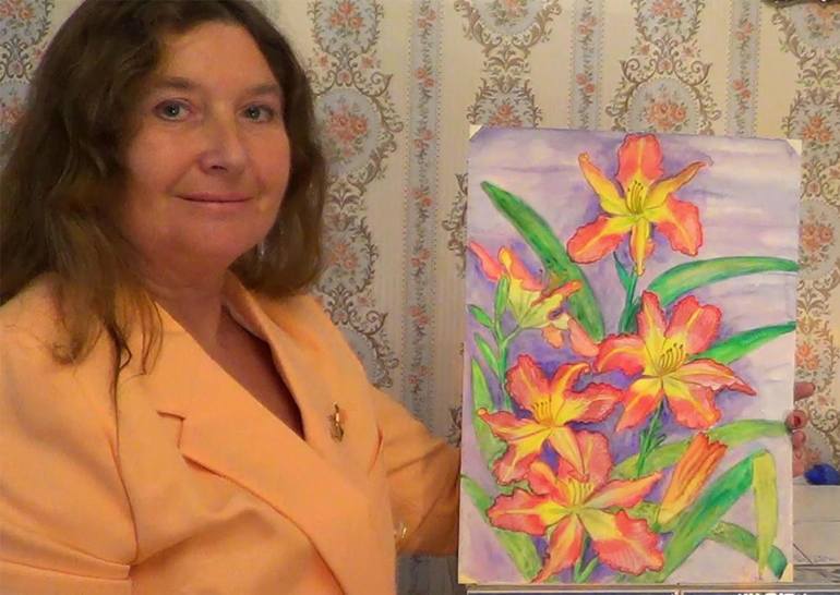 Original Floral Painting by Irina Afonskaya