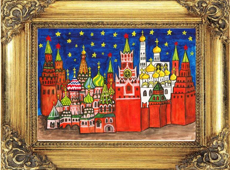 Original Fine Art Cities Painting by Irina Afonskaya