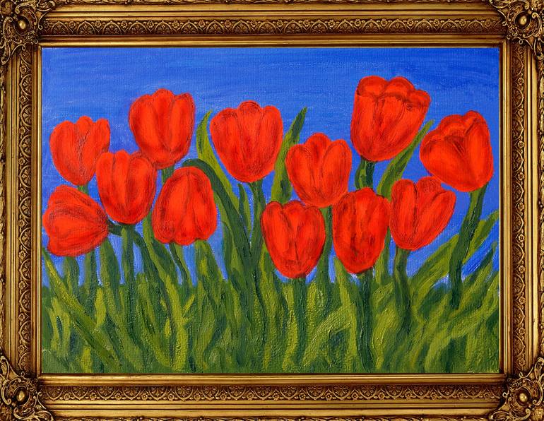 Original Fine Art Floral Painting by Irina Afonskaya