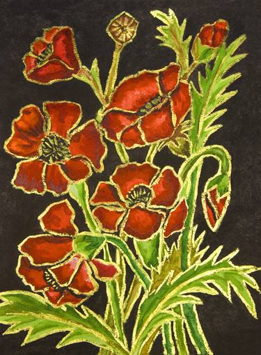 Print of Fine Art Floral Printmaking by Irina Afonskaya