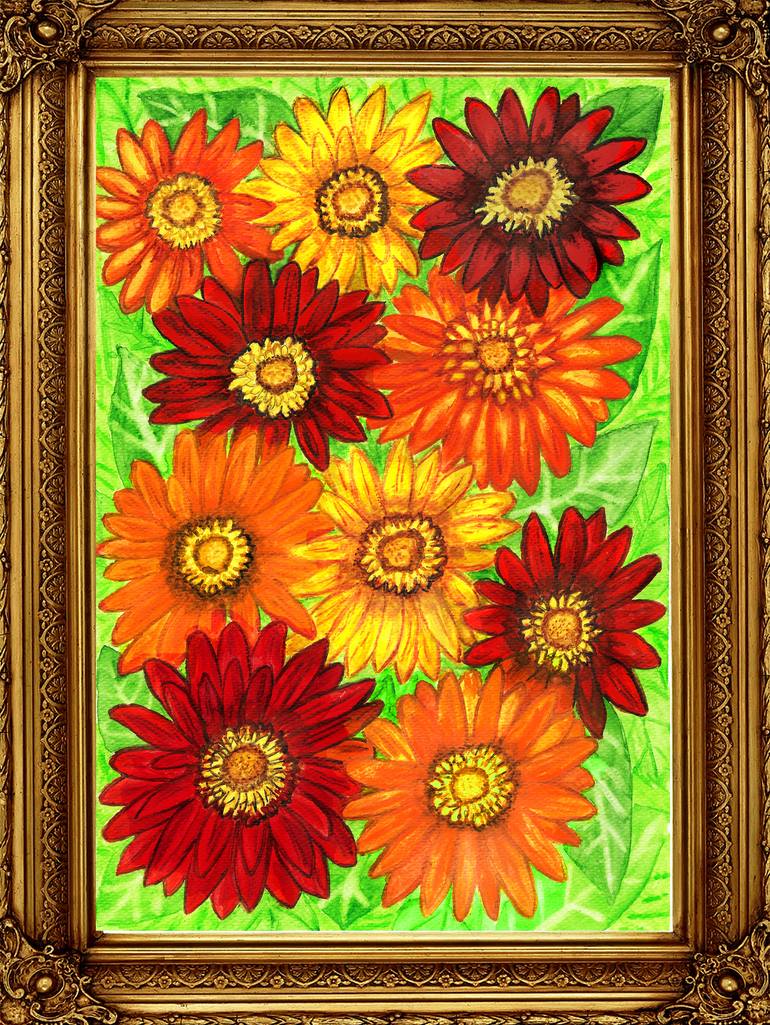 Original Contemporary Floral Painting by Irina Afonskaya