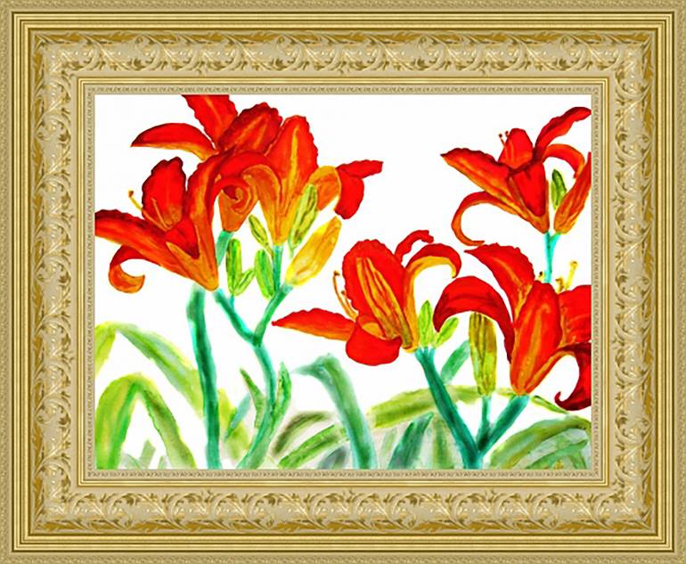 Original Contemporary Floral Painting by Irina Afonskaya