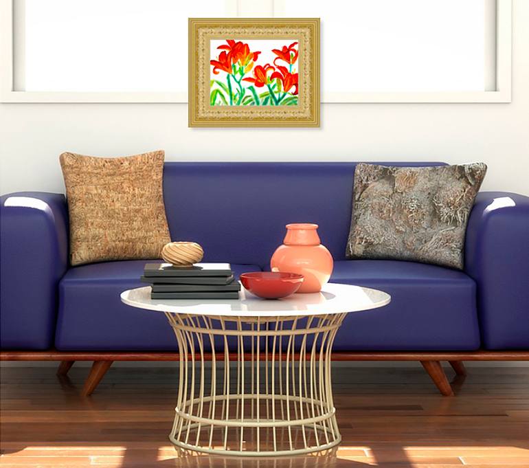 Original Contemporary Floral Painting by Irina Afonskaya