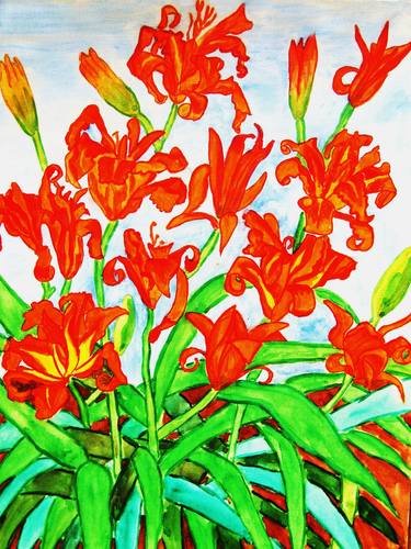 Original Fine Art Floral Paintings by Irina Afonskaya