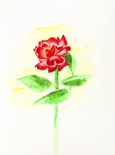 Red rose thumb