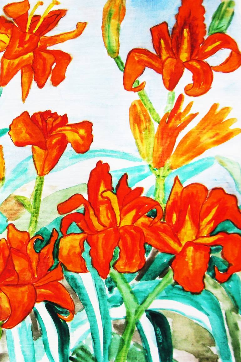 Original Fine Art Floral Painting by Irina Afonskaya