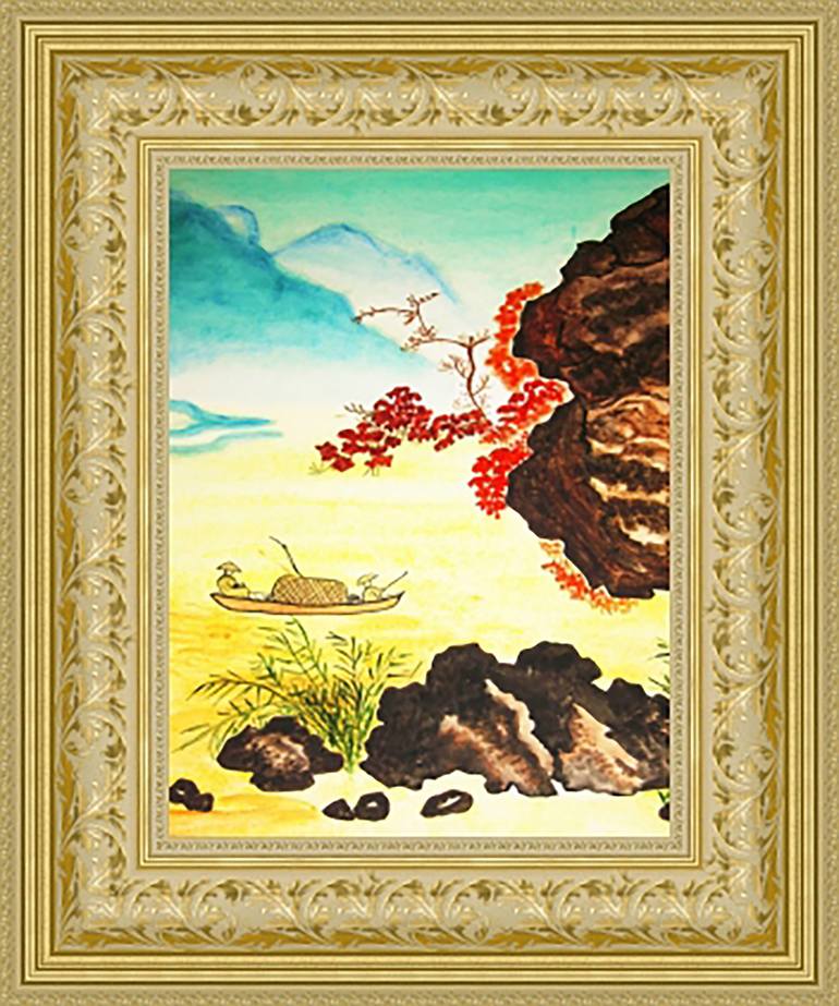 Original Figurative Landscape Painting by Irina Afonskaya