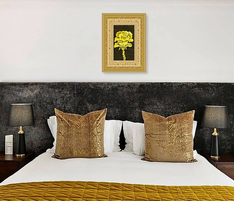 Original Art Deco Floral Painting by Irina Afonskaya