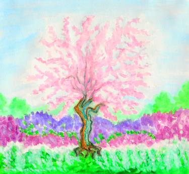Print of Tree Paintings by Irina Afonskaya