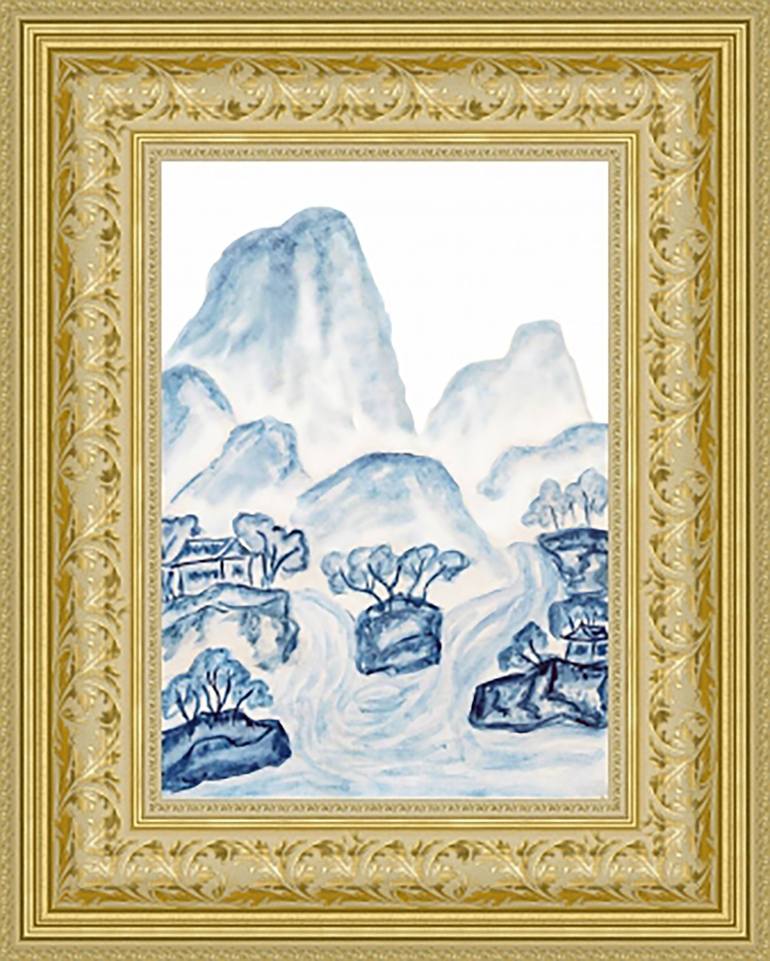 Original Figurative Landscape Painting by Irina Afonskaya
