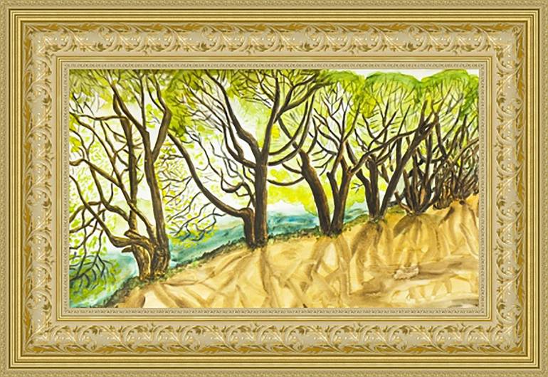 Original Fine Art Tree Painting by Irina Afonskaya