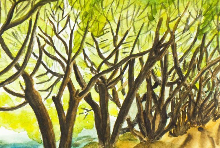 Original Fine Art Tree Painting by Irina Afonskaya