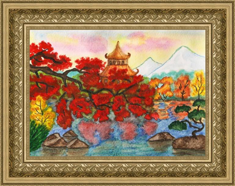 Original Fine Art Seasons Painting by Irina Afonskaya