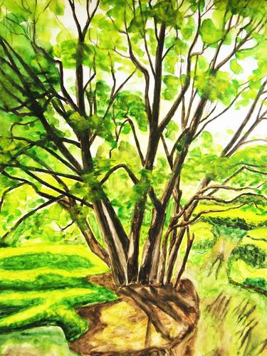 Original Fine Art Tree Paintings by Irina Afonskaya