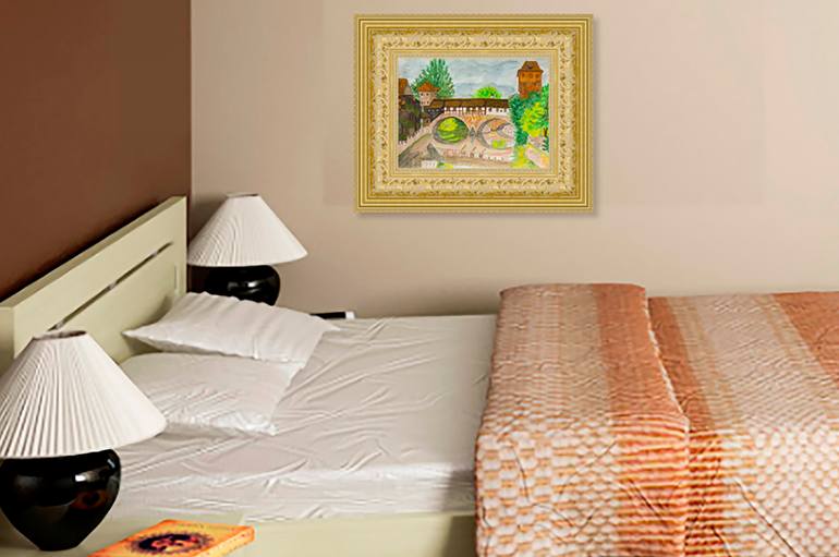 Original Figurative Cities Painting by Irina Afonskaya