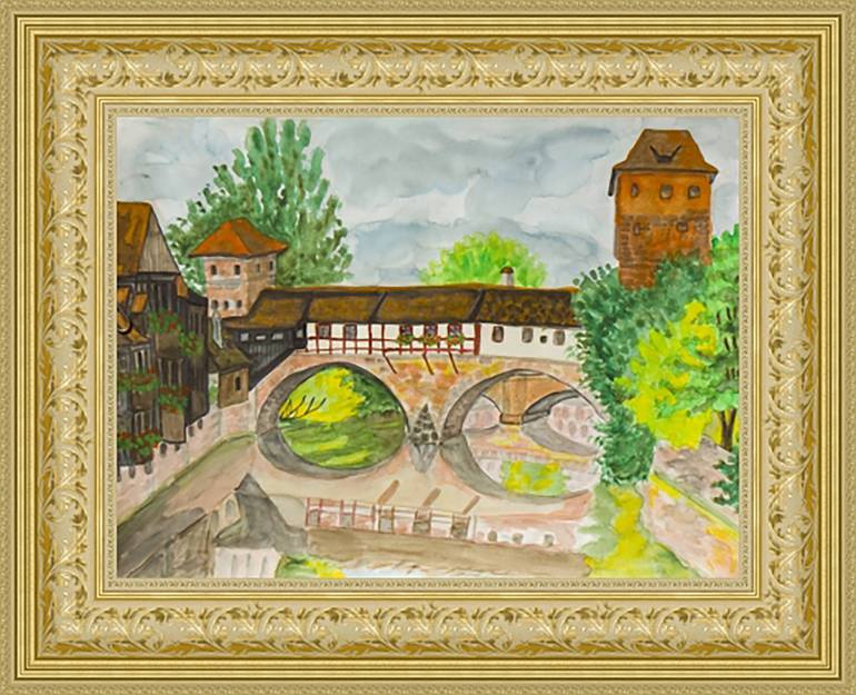 Original Figurative Cities Painting by Irina Afonskaya