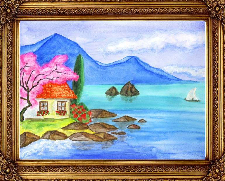 Original Home Painting by Irina Afonskaya