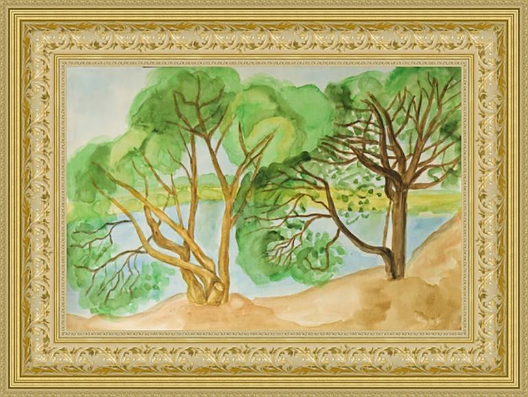 Original Figurative Landscape Painting by Irina Afonskaya