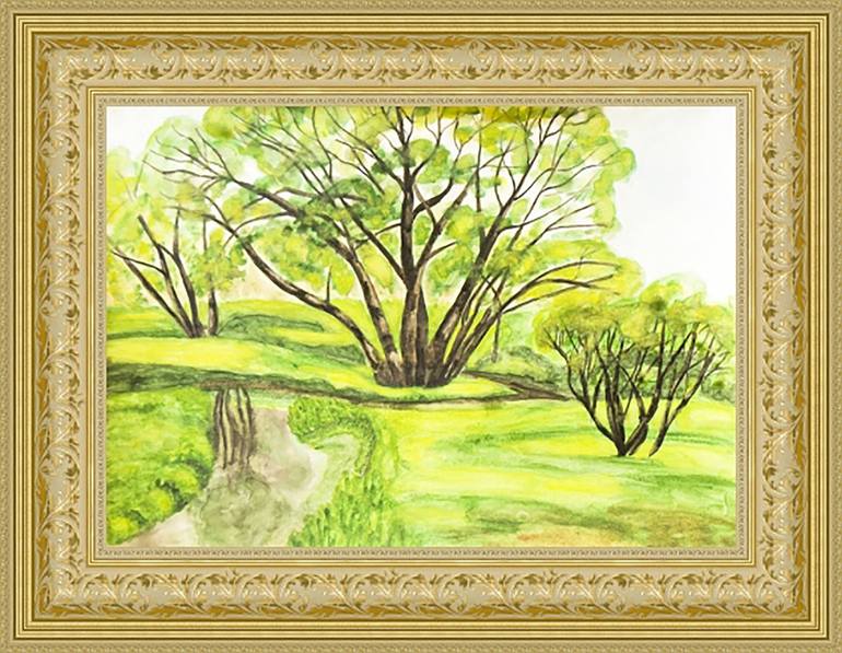 Original Fine Art Landscape Painting by Irina Afonskaya