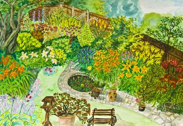 Print of Garden Paintings by Irina Afonskaya