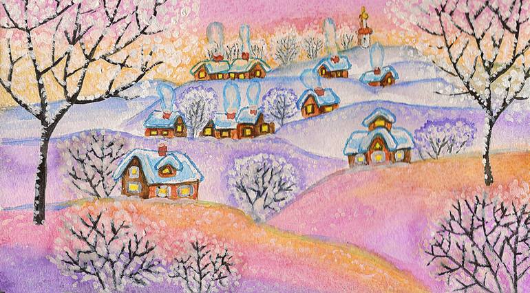 Original Seasons Painting by Irina Afonskaya